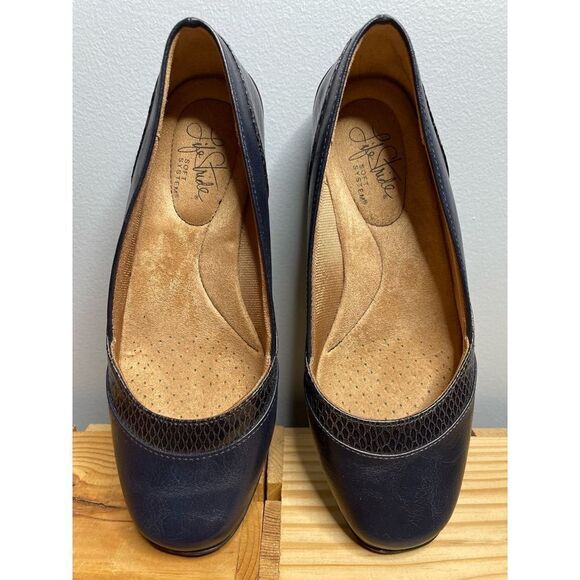 Life Stride Deja Vu Navy Ballet Flats sz 6.5 - Picture 1 of 6